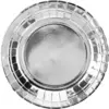Image de Assiette en papier ronde argent ø18cm (Lot de 6)
