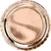 Image de Assiette en papier ronde or rose ø23cm (Lot de 6)