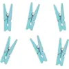 Image de Lot de 20 épingles en bois bleu ciel