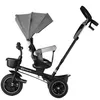 Image de Tricycle Bébé Kinderkraft 5 en 1 SPINSTEP De 9 Mois à 5 Ans Siège Pivotant 360° Cabine UPF50+ Roues PU Tout-Terrain Gris en occasion ou reconditionné