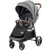 Image de Poussette Kinderkraft GRANDE PLUS compacte pliable une main suspension 4 roues dossier réglable jusqu’à 22 kg Gris en occasion ou reconditionné