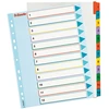 Image de Esselte Intercalaires numériques maxi A4+ en carte, 12 divisions - Blanc touches colorées