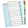 Image de Intercalaires numériques Esselte maxi A4+ en carte - 12 divisions - blanc touches colorées - jeu 12 feuilles