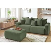 Image de Pouf ENVY velours côtelé vert BOBOCHIC