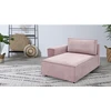 Image de Méridienne avec accoudoir pour canapé modulable NIHAD tissu velours côtelé violet angle gauche BOBOCHIC 1 places