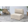 Image de Chauffeuse 1 place pour canapé modulable NIHAD tissu velours côtelé beige BOBOCHIC 1 places