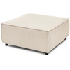 Image de Pouf pour canapé modulable NIHAD tissu velours côtelé beige BOBOCHIC