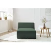 Image de Chauffeuse 1 place pour canapé modulable MEGEVE tissu chiné vert BOBOCHIC 1 places