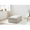 Image de Pouf pour canapé modulable MEGEVE tissu chiné beige BOBOCHIC