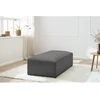Image de Pouf pour canapé modulable MEGEVE tissu chiné gris foncé BOBOCHIC
