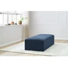 Image de Pouf pour canapé modulable MEGEVE tissu texturé bleu foncé BOBOCHIC