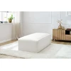 Image de Pouf pour canapé modulable MEGEVE tissu bouclette blanc BOBOCHIC
