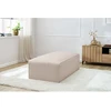 Image de Pouf pour canapé modulable MEGEVE tissu bouclette beige BOBOCHIC