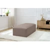 Image de Pouf pour canapé modulable MEGEVE tissu bouclette marron BOBOCHIC