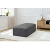 Image de Pouf pour canapé modulable MEGEVE tissu bouclette gris foncé BOBOCHIC