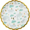 Image de Assiettes d'anniversaire Baleines 18 cm   lot de 6 assiettes en papier pour fête enfant