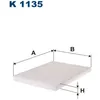 Image de Filtre d'habitacle (filtre à pollen) FILTRON K 1135
