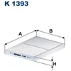 Image de Filtre d'habitacle (filtre à pollen) FILTRON K 1393