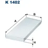 Image de Filtre d'habitacle (filtre à pollen) FILTRON K 1402