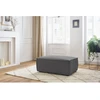 Image de Pouf compact NIHAD velours côtelé gris foncé BOBOCHIC