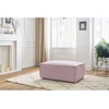 Image de Pouf compact NIHAD velours côtelé violet BOBOCHIC