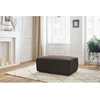 Image de Pouf compact NIHAD velours côtelé marron BOBOCHIC