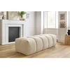 Image de Pouf MONT-BLANC velours beige BOBOCHIC