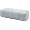 Image de Pouf MONT-BLANC velours gris clair BOBOCHIC