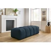 Image de Pouf MONT-BLANC tissu bleu foncé BOBOCHIC
