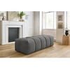 Image de Pouf MONT-BLANC tissu gris foncé BOBOCHIC