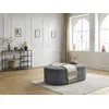 Image de Pouf pour canapé modulable ROUSSEAU tissu texturé gris foncé BOBOCHIC