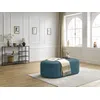 Image de Pouf pour canapé modulable ROUSSEAU velours côtelé bleu foncé BOBOCHIC