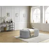 Image de Pouf pour canapé modulable ROUSSEAU velours côtelé gris clair BOBOCHIC