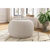 Image de Pouf ALESIA tissu chiné beige BOBOCHIC