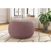 Image de Pouf ALESIA tissu chiné rose BOBOCHIC
