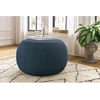 Image de Pouf ALESIA tissu chiné bleu foncé BOBOCHIC
