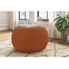 Image de Pouf ALESIA tissu bouclette orange BOBOCHIC