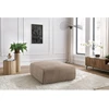 Image de Pouf grand JEANNE tissu velours taupe BOBOCHIC
