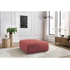 Image de Pouf grand JEANNE tissu velours orange BOBOCHIC