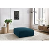 Image de Pouf grand JEANNE tissu velours bleu foncé BOBOCHIC