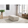 Image de Pouf petit JEANNE tissu texturé beige BOBOCHIC