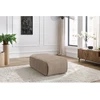 Image de Pouf petit JEANNE tissu velours taupe BOBOCHIC