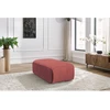 Image de Pouf petit JEANNE tissu velours orange BOBOCHIC