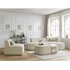 Image de Chauffeuse 1 place pour canapé modulable ROUSSEAU velours côtelé beige BOBOCHIC 1 places
