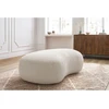 Image de Pouf SAINT-GERMAIN tissu bouclette blanc BOBOCHIC