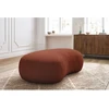Image de Pouf SAINT-GERMAIN tissu bouclette orange BOBOCHIC