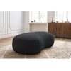 Image de Pouf SAINT-GERMAIN tissu bouclette gris foncé BOBOCHIC