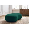 Image de Pouf SAINT-GERMAIN tissu texturé vert BOBOCHIC