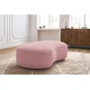 Image de Pouf SAINT-GERMAIN tissu texturé rose BOBOCHIC