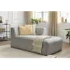 Image de Méridienne pour canapé modulable MEGEVE tissu bouclette gris clair angle droit BOBOCHIC 1 places